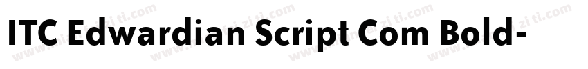 ITC Edwardian Script Com Bold字体转换